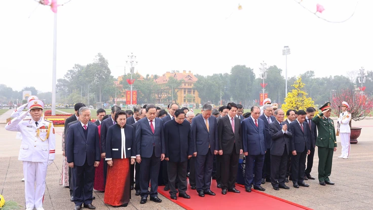 Lãnh đạo Đảng, Nhà nước vào Lăng viếng Bác nhân dịp Tết Nguyên đán
