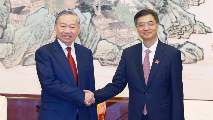  Tổng Bí thư, Chủ tịch nước Tô Lâm tiếp Bí thư khu ủy Quảng Tây