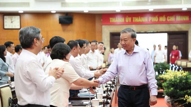 Tổng Bí thư, Chủ tịch nước Tô Lâm làm việc với Ban Thường vụ Thành ủy TP.HCM