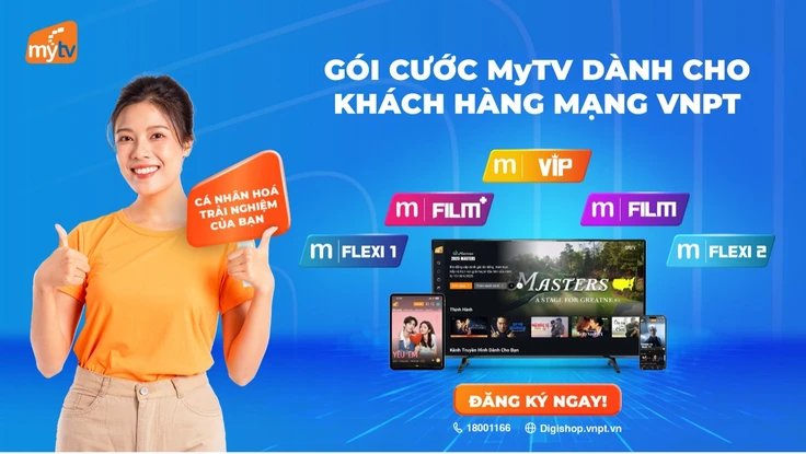 Nhiều gói cước truyền hình MyTV mới dành cho khách hàng dùng mạng VNPT