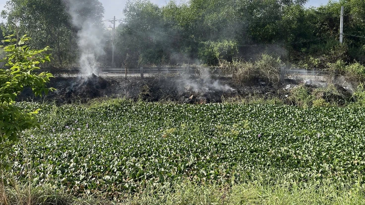 Xã Tân Vĩnh Lộc, TP.HCM xử phạt người lén đốt rác thải