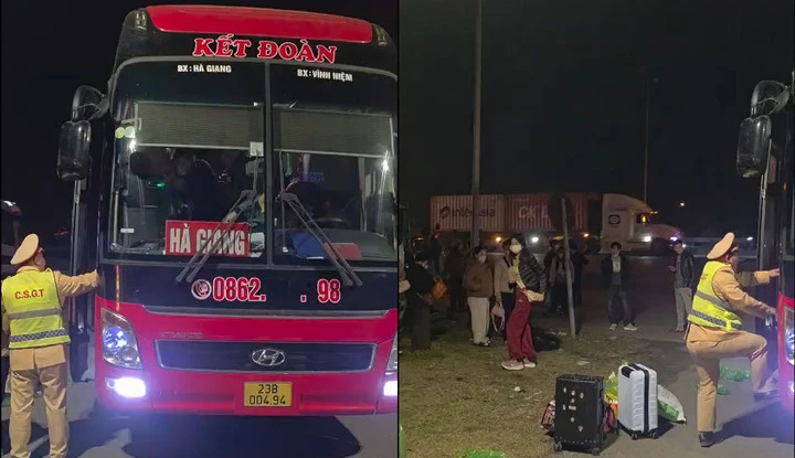 Xe khách 41 chỗ chở tới 72 người, chủ xe và tài xế bị phạt gần 200 triệu