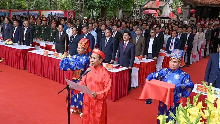 Hải Phòng: Trang trọng lễ khai bút đầu năm tại đền thờ thầy Chu Văn An