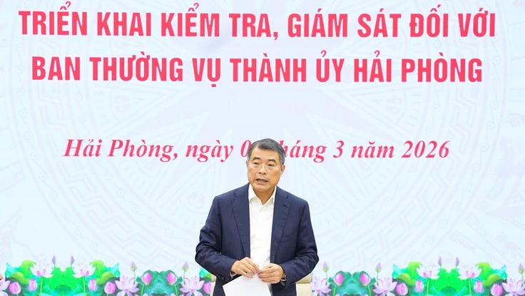 Công bố quyết định kiểm tra, giám sát của Bộ Chính trị tại Hải Phòng