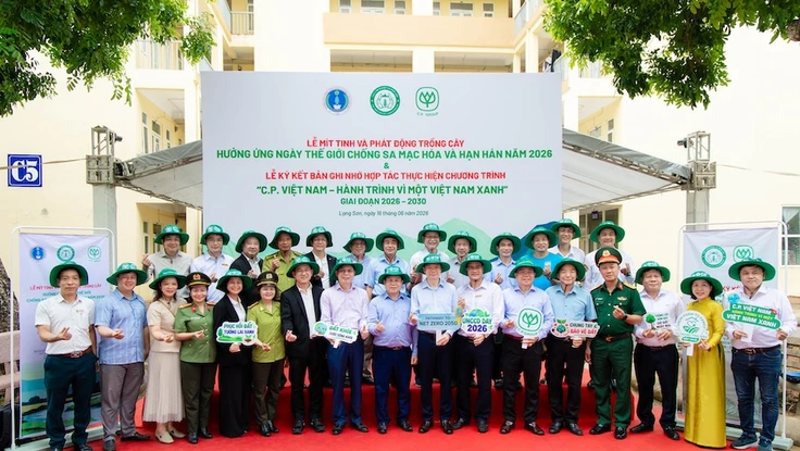 C.P. Việt Nam hợp tác trồng mới 1,5 triệu cây xanh giai đoạn 2026-2030