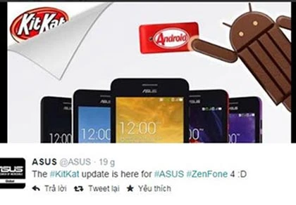 Asus cập nhật Android 4.4 KitKat cho ZenFone 4, 5 và 6