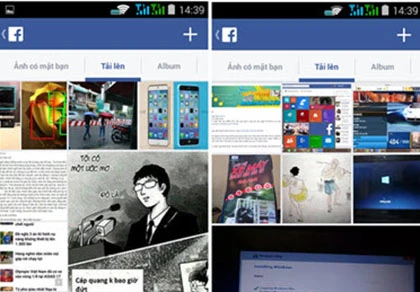 Facebook cập nhật giao diện xem album mới trên iOS và Android