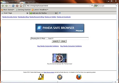 Duyệt web an toàn với Panda Safe Browser