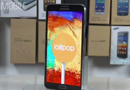 Video Android 5.0 Lollipop trên Samsung Galaxy Note 3