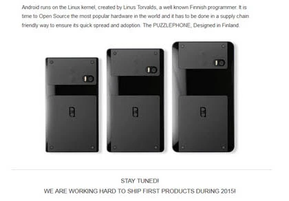 Puzzlephone - Điện thoại “Mô-đun” có thể tháo rời 3 khúc