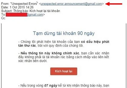 Xuất hiện hình thức lừa đảo mới nhằm chiếm đoạt tài khoản Gmail