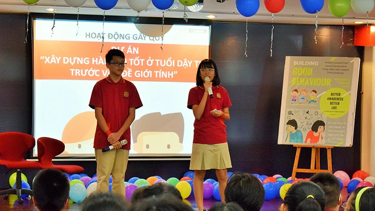 Học sinh VAS tích cực tham gia hoạt động cộng đồng