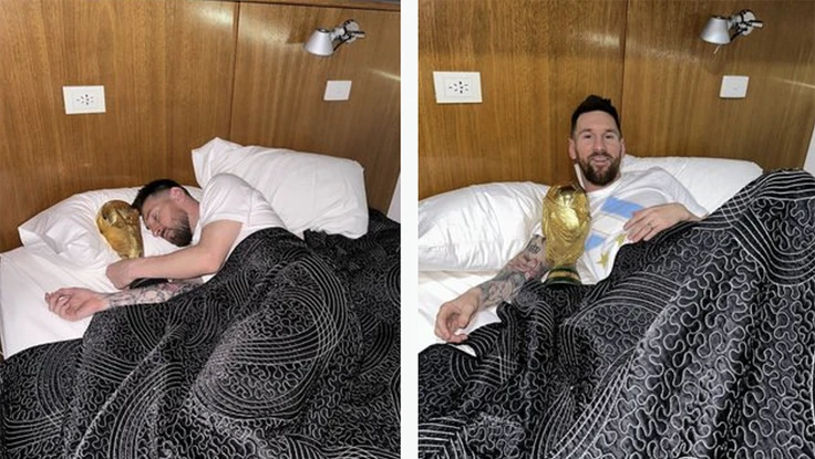 Messi 'ngủ với World Cup', suýt gặp tai nạn nghiêm trọng trên đường diễu hành