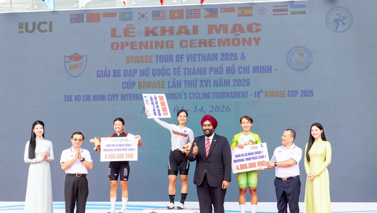 Giải xe đạp nữ Biwase Tour of Vietnam: Delia Priatna thâu tóm áo vàng, áo xanh