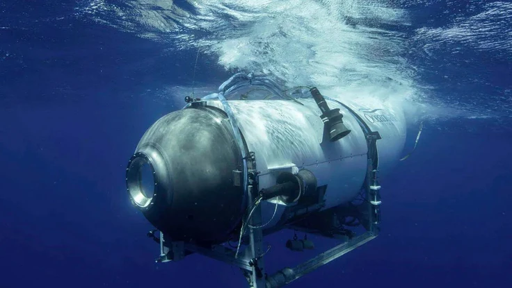 Một tàu ngầm của công ty OceanGate Expeditions. Ảnh: AP