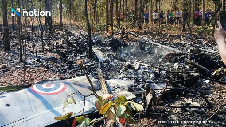 Thái Lan: Máy bay quân sự rơi khi đang huấn luyện, 2 phi công thiệt mạng