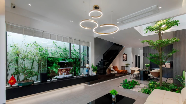 Cách bố trí ba lớp ánh sáng, nhà đẹp chuẩn resort