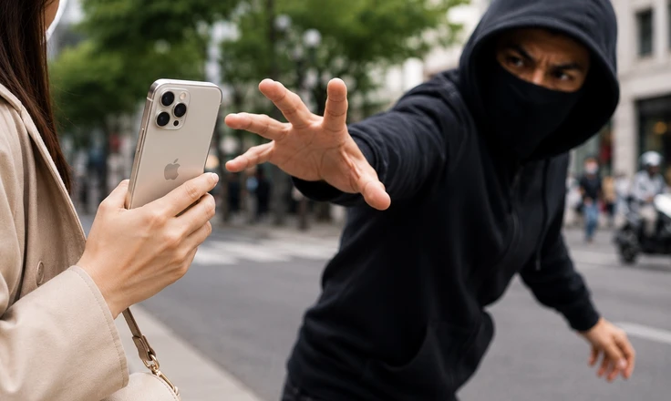 iPhone có thể tự khóa khi bị cướp giật