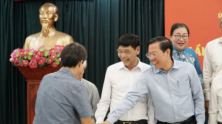 Chủ tịch Phan Văn Mãi mong MTTQ phản biện các kế hoạch phát triển của thành phố