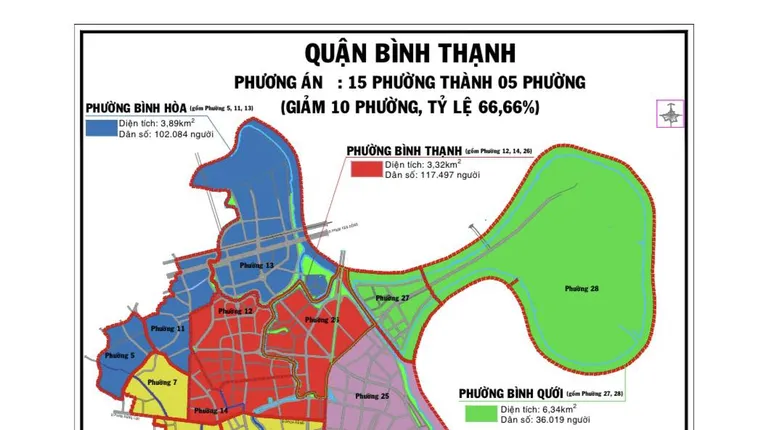 Quận Bình Thạnh đề xuất sắp xếp còn 5 phường, có phường Gia Định 