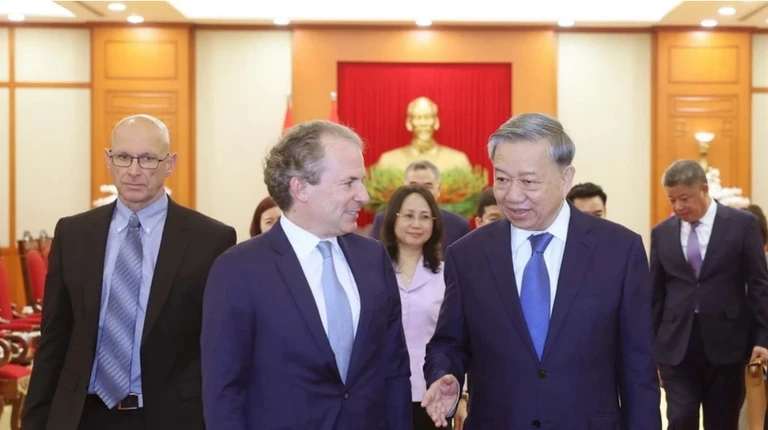 Tổng Bí thư Tô Lâm tiếp Giám đốc điều hành Tập đoàn Rosen Partners