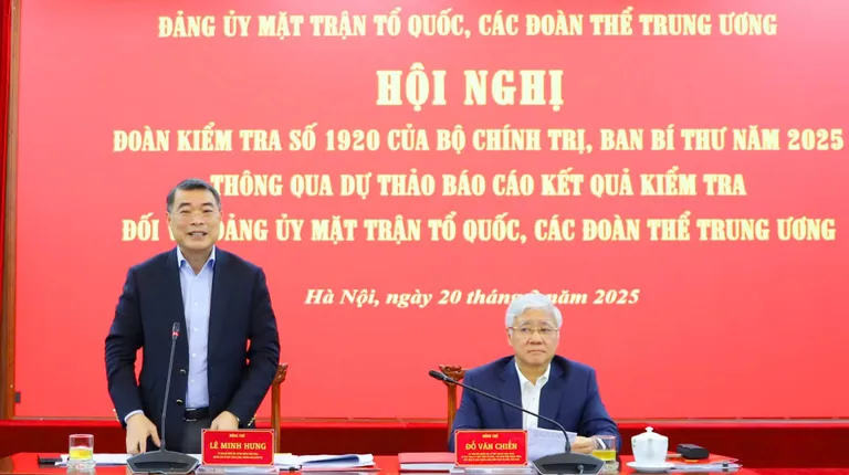 Báo cáo phương án tinh gọn bộ máy Mặt trận Tổ quốc, đoàn thể trước 25-3