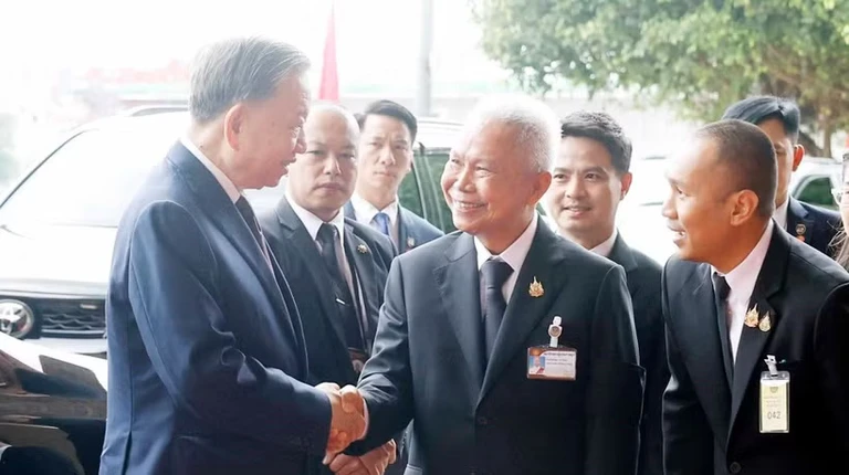Tổng Bí thư, Chủ tịch nước Tô Lâm hội kiến Chủ tịch Quốc hội Thái Lan
