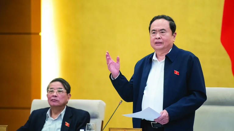 Ông TRẦN THANH MẪN, Ủy viên Bộ Chính trị, Chủ tịch Quốc hội nước CHXHCN Việt Nam. Ảnh: Phạm Thắng