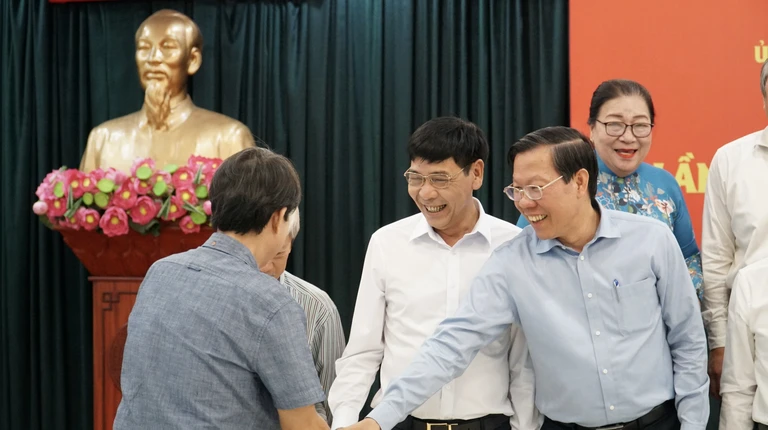 Chủ tịch Phan Văn Mãi mong MTTQ phản biện các kế hoạch phát triển của thành phố