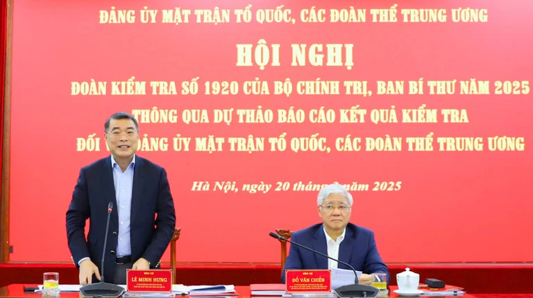 Báo cáo phương án tinh gọn bộ máy Mặt trận Tổ quốc, đoàn thể trước 25-3