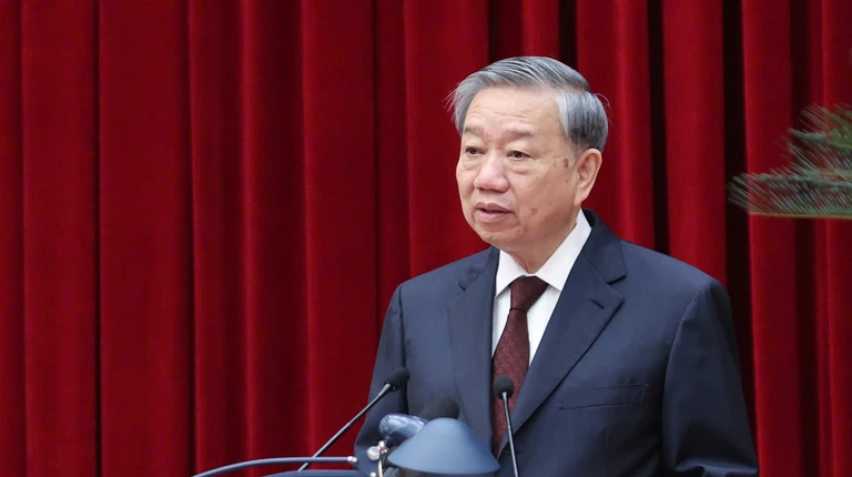 Tổng Bí thư Tô Lâm: Tập trung cho ý kiến về chủ trương sắp xếp từ 63 xuống còn 34 tỉnh, thành phố