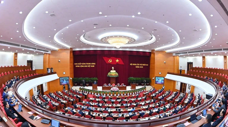 Toàn văn phát biểu của Tổng Bí thư Tô Lâm tại phiên khai mạc Hội nghị Trung ương 12 - khóa XIII