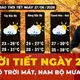 Thời tiết ngày 27-6: Bắc Bộ trời mát, Nam Bộ đêm mưa giông