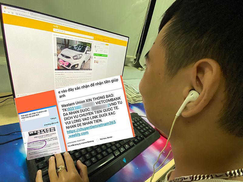 Giả dịch vụ chuyển tiền Western Union để lừa đảo
