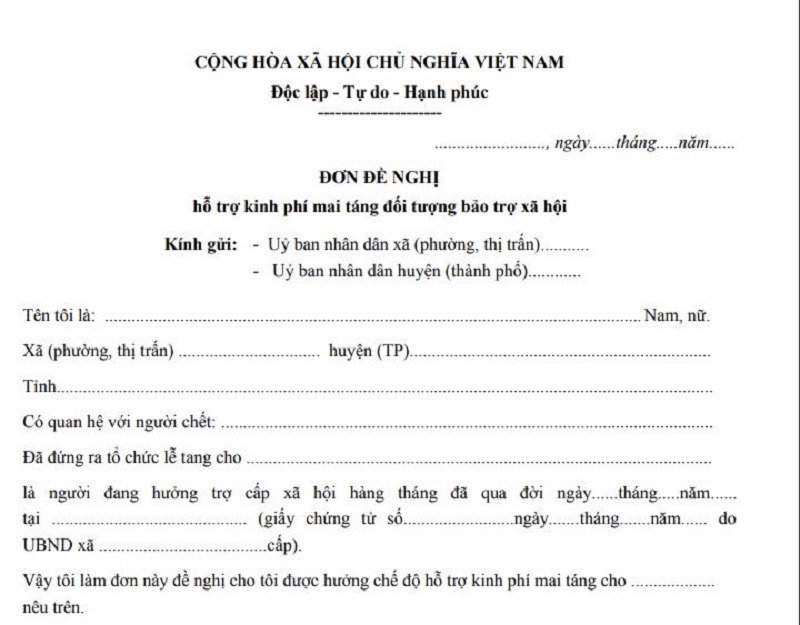 Hỗ trợ mai táng phí, có cần CCCD của người mất?