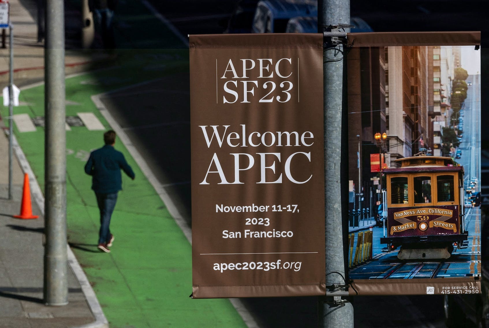 Tuần lễ cấp cao Diễn đàn Hợp tác kinh tế châu Á - Thái Bình Dương (APEC) 2023 diễn ra tại TP San Francisco (bang California, Mỹ) từ ngày 11 đến 17-11. Ảnh: REUTERS Anh bai chinh P16 dang 13-11-2023.jpeg