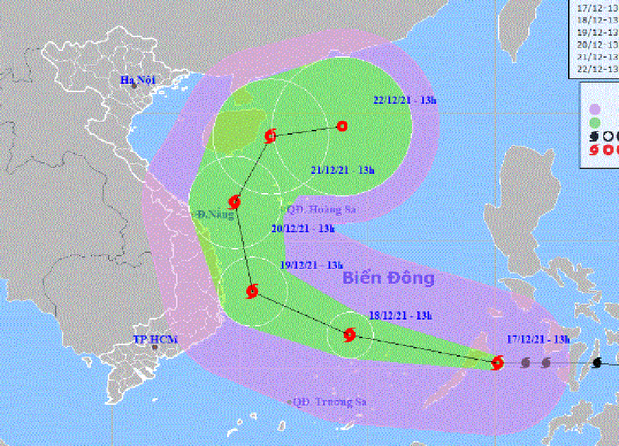 Bão RAI giật cấp 17 đã vào Biển Đông thành cơn bão số 9 ảnh 2 Bão RAI vào Biển Đông, Phó Thủ tướng chủ trì họp ứng phó