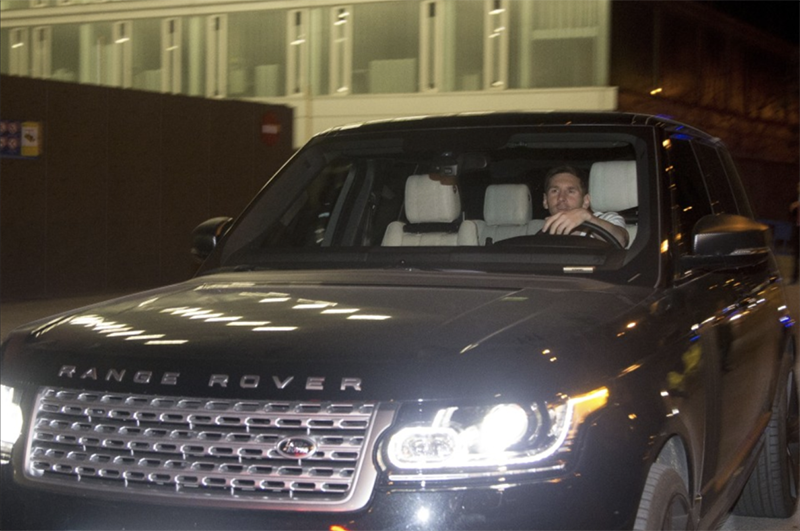 Messi was seen driving a Ranger Rover when he played for Barca. PHOTO: GETTY photo 10
