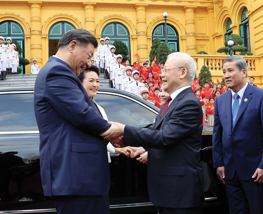 Mối quan hệ của Việt Nam với Trung Quốc và với Mỹ tiếp tục phát triển tích cực, đạt được cấp độ mới, tầm vóc mới, chất lượng mới.