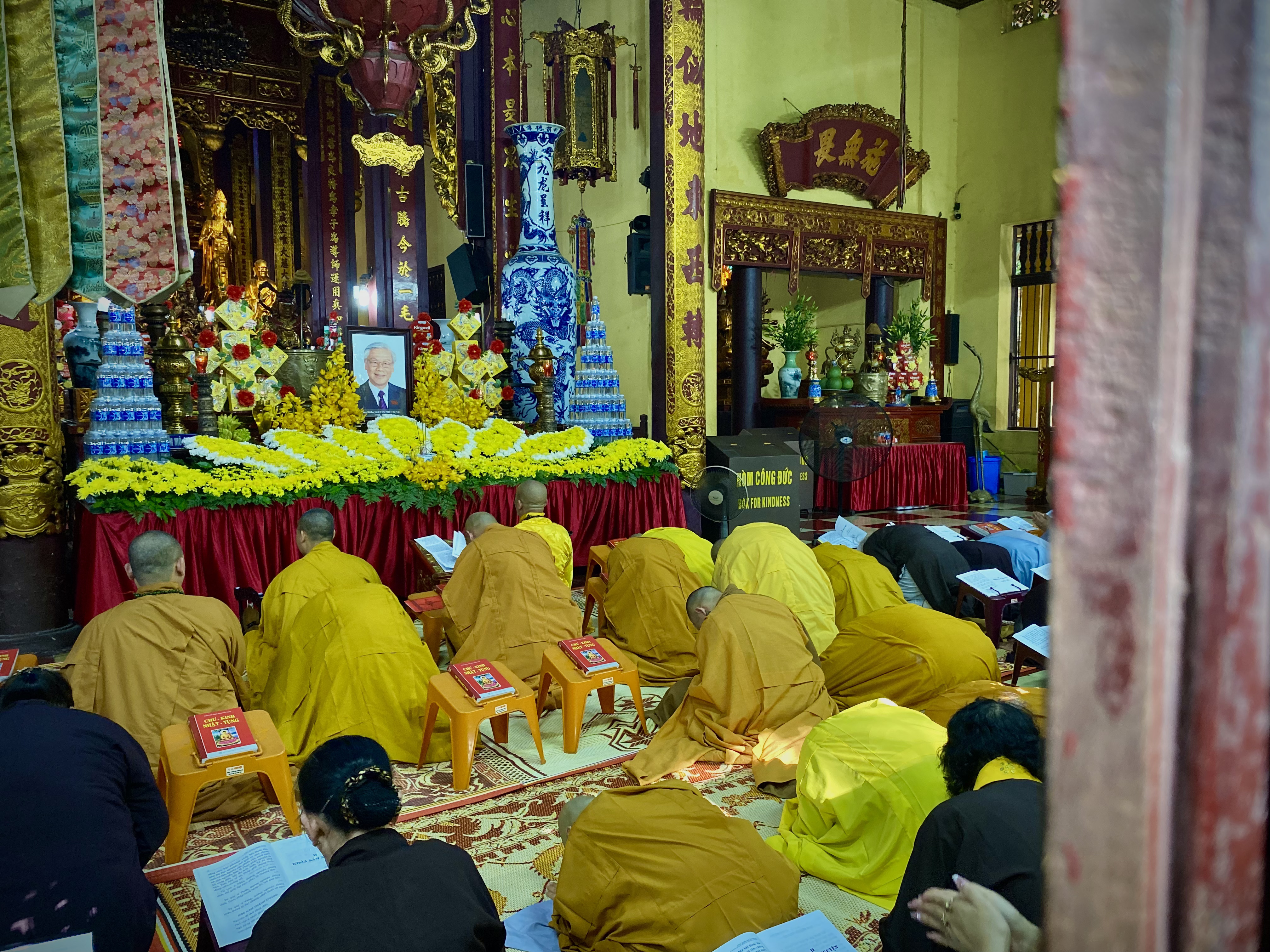 Tăng ni Phật tử chùa Quán Sứ cầu siêu, tưởng nhớ Tổng Bí thư Nguyễn Phú Trọng