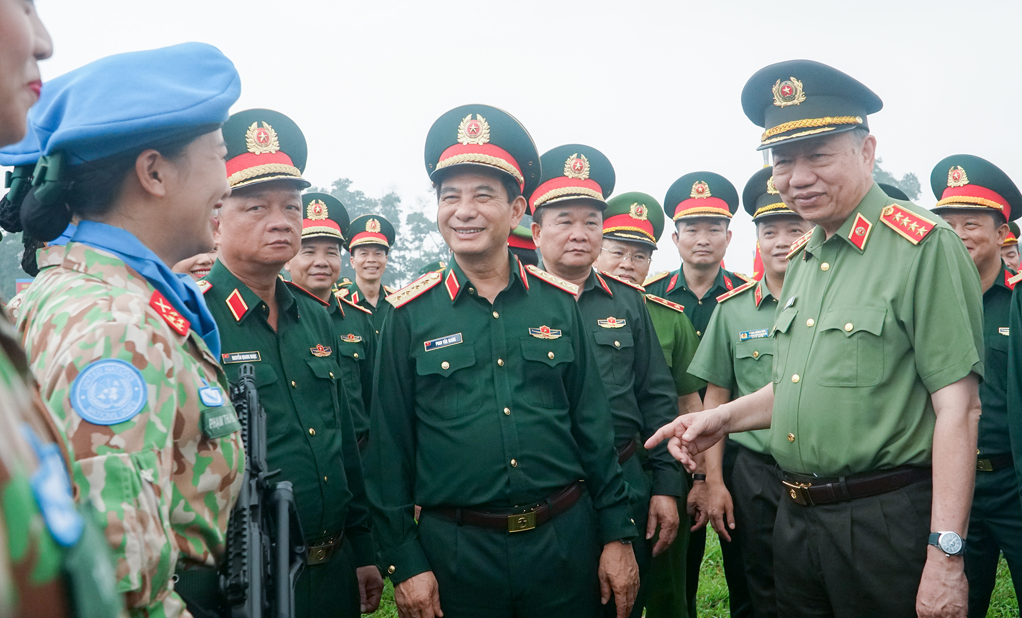 Kiểm tra hợp luyện các lực lượng diễu binh, diễu hành trong lễ kỷ niệm 70 năm Chiến thắng Điện Biên Phủ