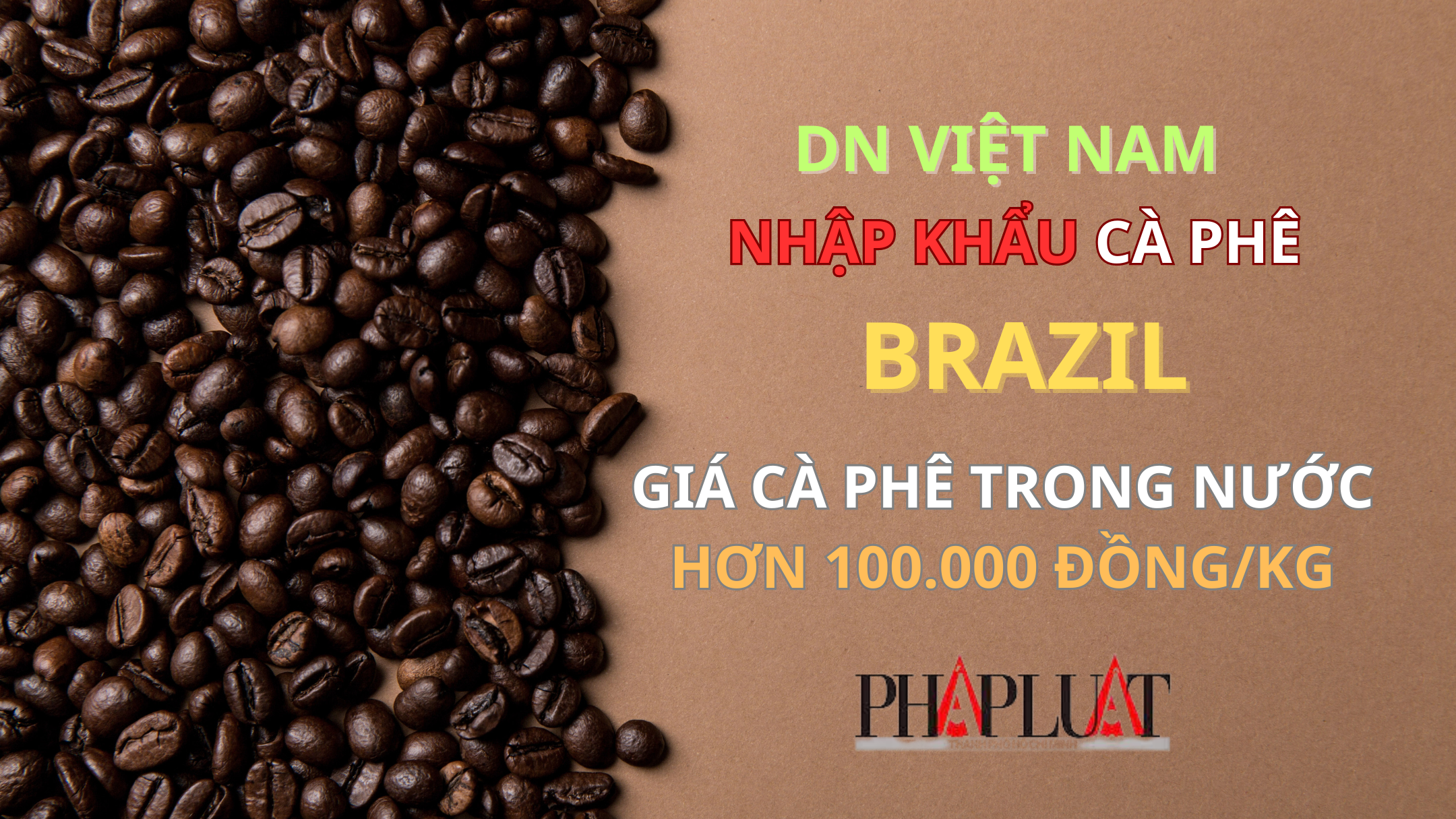 Giá cà phê Việt hơn 100.000 đồng/kg, doanh nghiệp phải tìm mua cà phê Brazil