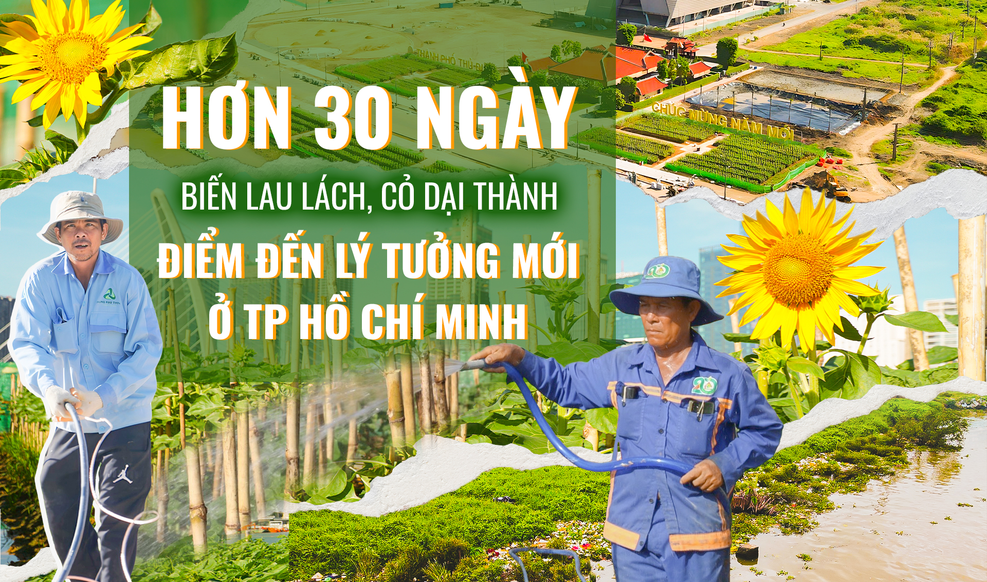 Công viên bờ sông Sài Gòn: Hơn 30 ngày thần tốc biến lau lách, cỏ dại thành điểm đến lý tưởng