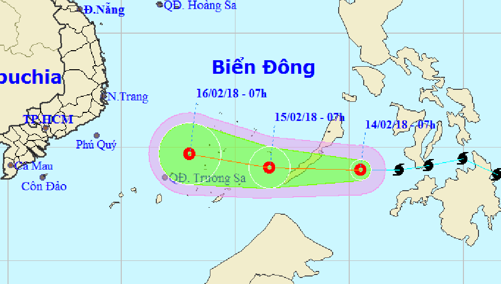 Thông tin mới nhất bão Sanba khi vào biển Đông