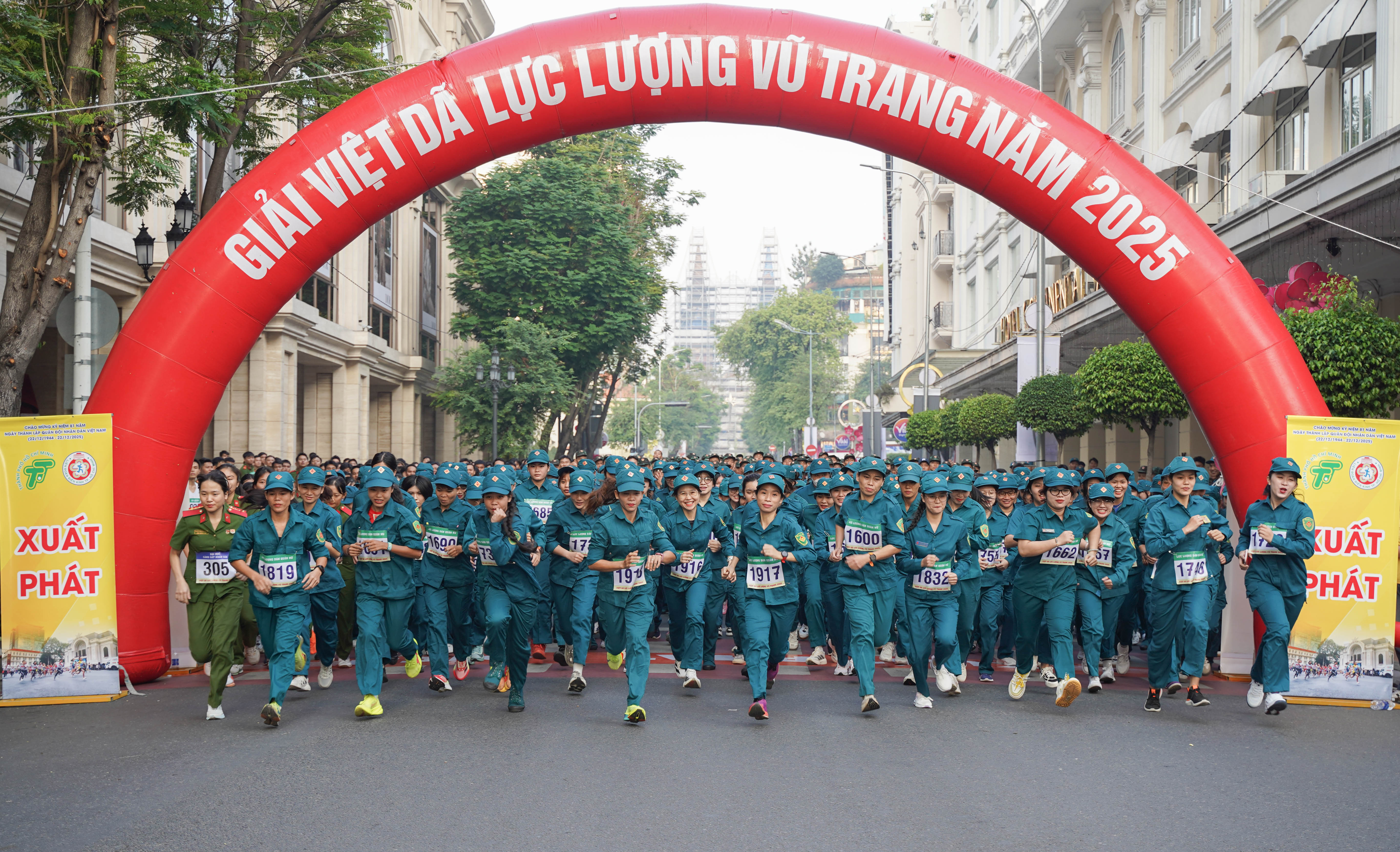 TP.HCM: Hơn 1.800 vận động viên tranh tài Giải việt dã lực lượng vũ trang năm 2025