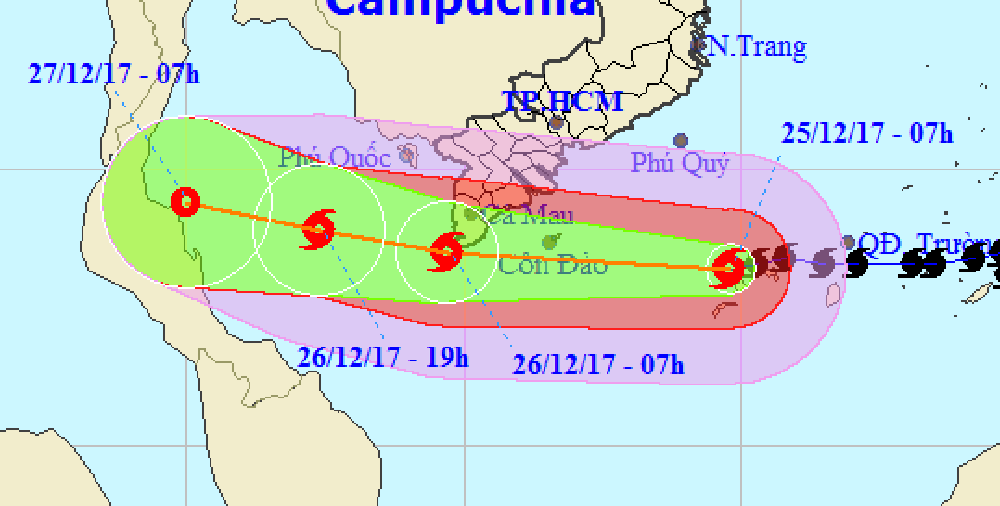Bão số 16: Trưa nay bão giật cấp 12 trên đất liền