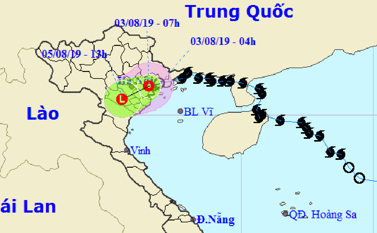 Áp thấp gây mưa to ở Hà Nội trong ngày và đêm nay