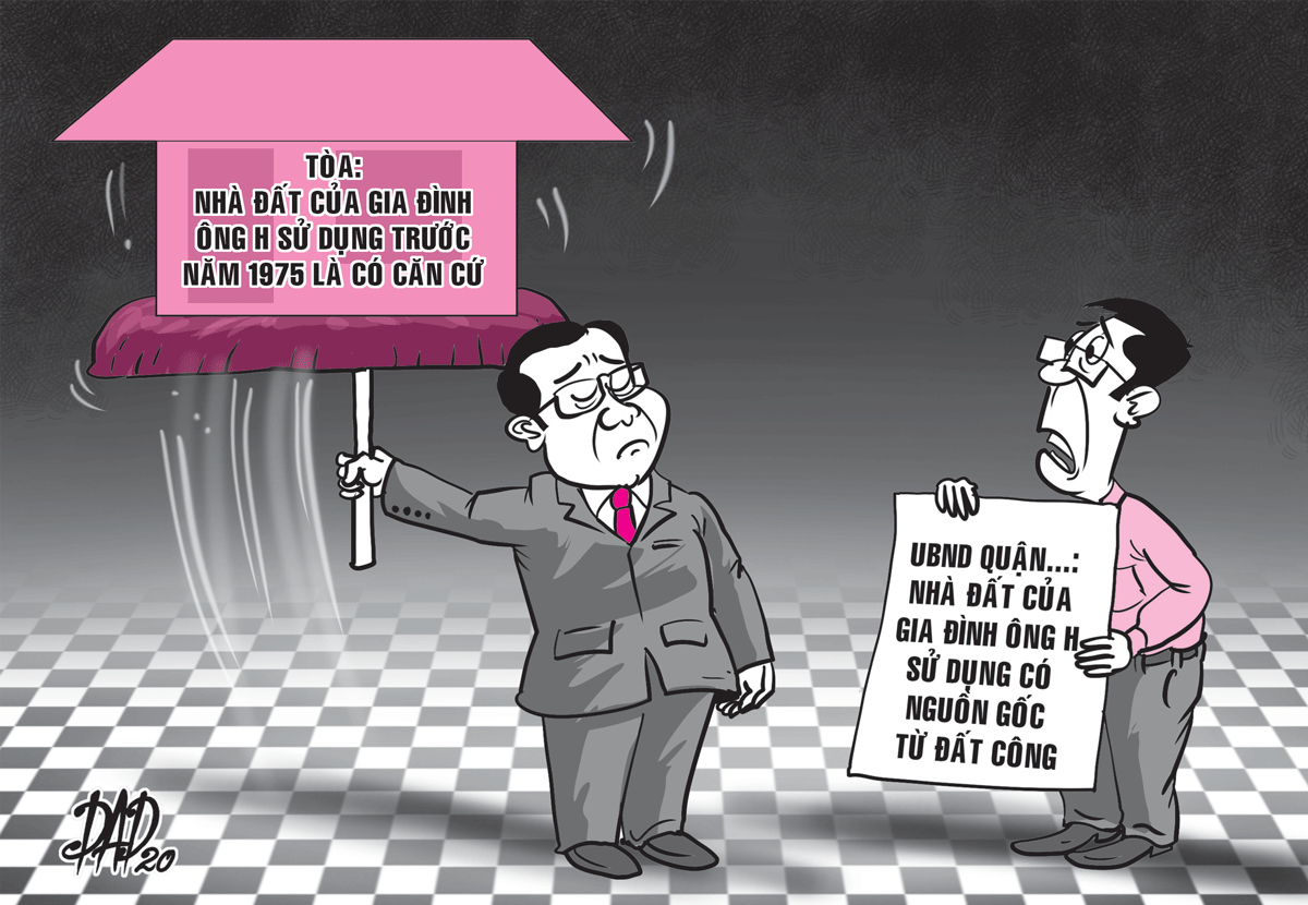 Chủ tịch và UBND quận thua kiện