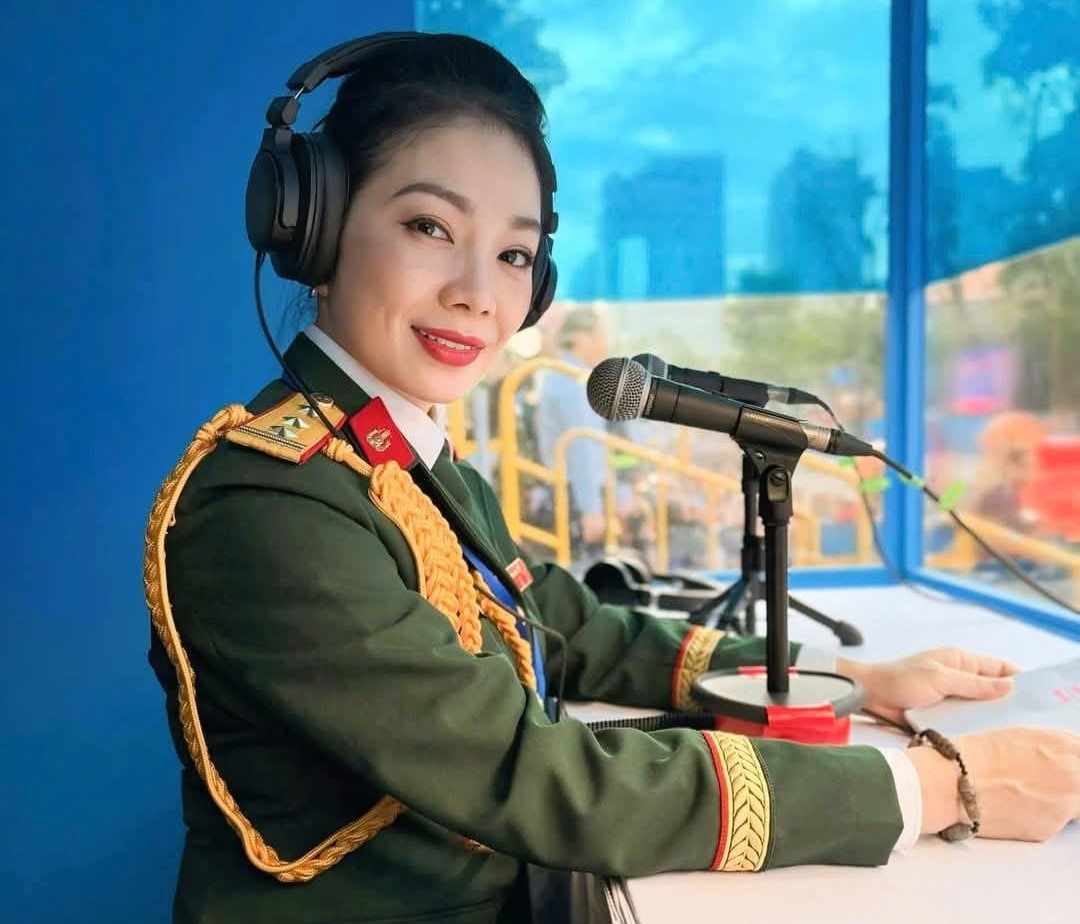 Người giữ nhịp quân hành trong diễu binh, diễu hành kỷ niệm 30-4