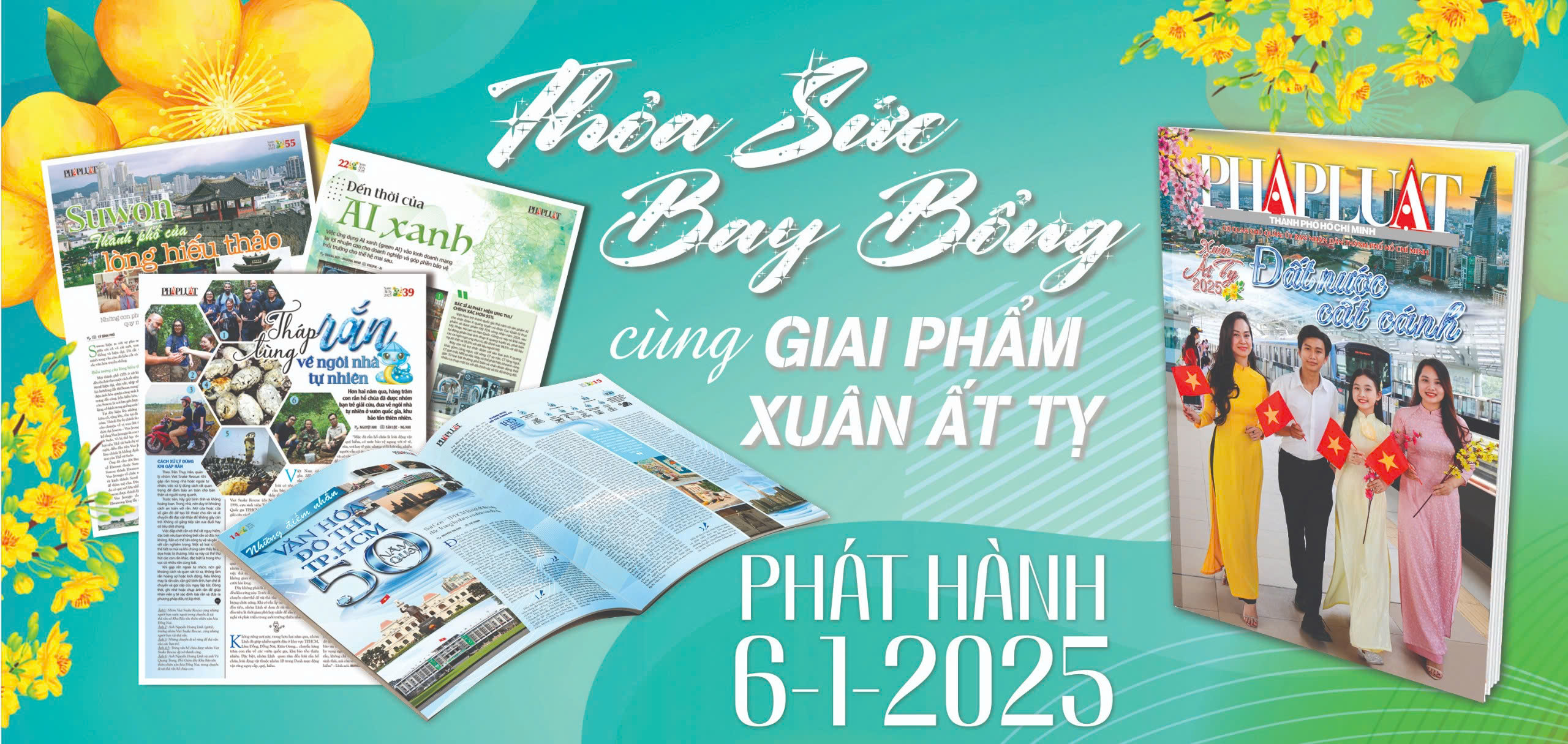 Đặc sắc giai phẩm Xuân Ất Tỵ 2025 của báo Pháp Luật TP.HCM